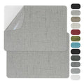 WILDREEDS 2 Pcs 8 x11 Inch Linen Repair Patches, Self-Adhesive Fabric Patch for Sofas, Couch, Furniture,Tote Bags, Car Seats (2.0 Grey) - color: 2.0 Grey