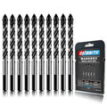 10-Piece 5/16“ Masonry Drill Bits for Tile Glass Ceramic Wall Brick Stone Soft-Metal Wood, 5/16 Inch Concrete Drill Bits Cement Drill Bit Set, 3-Flat Shank, YG8 Carbide Tungsten Steel Alloy Tip 8mm - size: 10 Piece 5/16 Inch Drill Bit Set