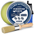 LANBEIDE Furniture Salve for Leather & Wood Furniture 4oz with Brush Set - size: 4 Ounce
