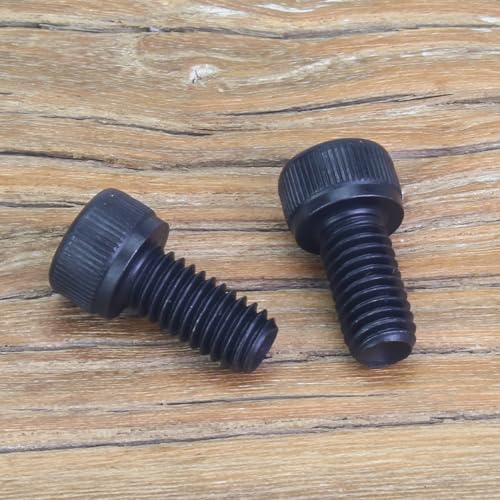 35 Pieces M6 x 12mm Socket Head Cap Screws, Thread Pitch 1.0mm, Sutemribor M6 Black Screws, 12.9 Grade Alloy Steel, Black Oxide Finish, Fully Threaded - size: M6 x 12mm, style: Socket Head
