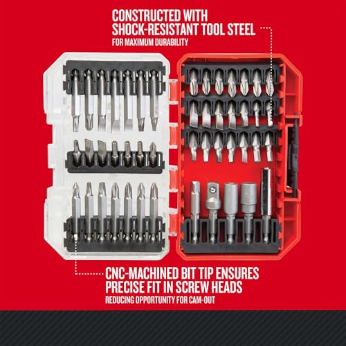 CRAFTSMAN Screwdriver Bit Set, 47-Piece, Includes Bit Tips and Power Bits, Nut Driver Set, Socket Adapters, Compatible with Versa-Track (CMAF1247) - style: 47 Pieces