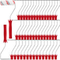 Leumoi 48 Pcs 4 Inch Mini Paint Roller Frame Threaded Grip Handle, Red - color: Red