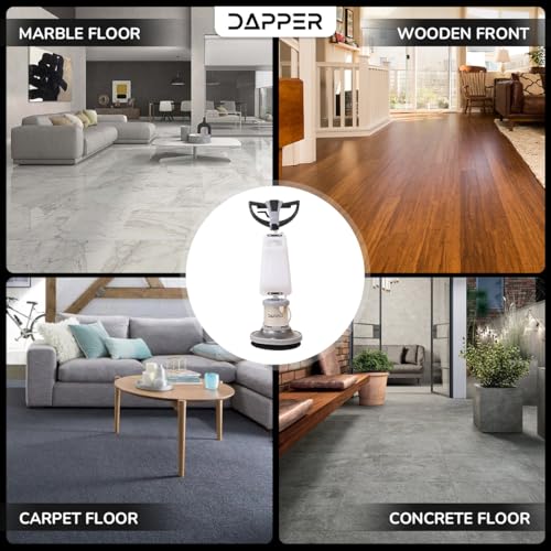 17" Heavy-duty Multi-Functional Floor Buffer Polisher Machine - Clean, Buff, Scrubb and Polish with Ease! Ideal for Carpets Too! Includes Optional Solution Tank, 2 Brushes and 3 Scouring Pads - size: 17" Non-Weighted