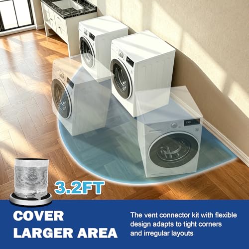 DV180 Magnetic Dryer Vent Connector Kit with 3.3Ft Hose