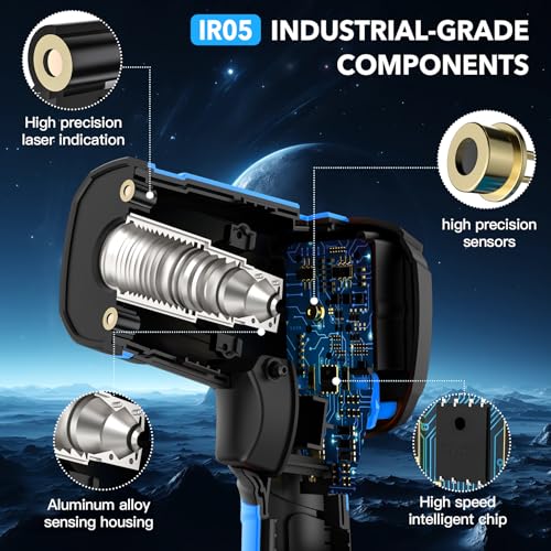Infrared Thermometer Gun, -40℉ to 2192℉ Dual Laser Thermometer - color: Blue (-40℉~2192℉)