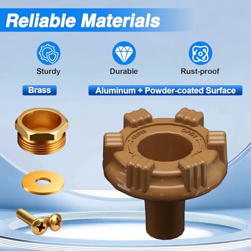 Outside Wall Faucet Repair Kit Compatible with Woodford Model 14 18, Sillcock Metal Wheel Handle Repair Kit Replace# RK-14MH - size: RK-14MH