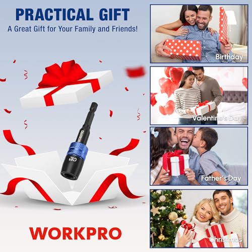 WORKPRO 3" Drill Screwdriver Bit Holder for Impact Driver Bits - style: 3"