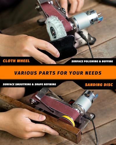 Mini Belt Sander, Electric Small Sander Knife Sharpener, 6.5"x6.5"x4.2" - size: 6.5"x6.5"x4.2"