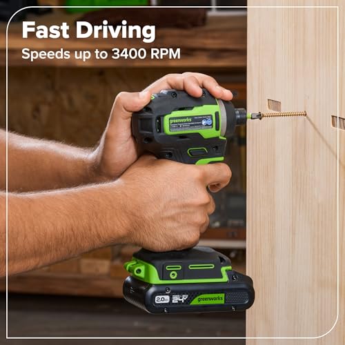 GREENWORKS 24V (8-TOOL) Combo (Drill, Impact Driver, Circular Saw, Reciprocating Saw, Jigsaw, Multi-Tool, Sander, Flashlight), 4.0Ah + (2) 2.0Ah (Power Bank) Batteries, (2) Cables, 65W Rapid Charger - size: 8PCS Combo Kits