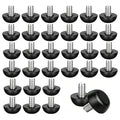 32PCS M8 x 1.25 Adjustable Leveling Feet, 304 Stainless Steel Outdoor Patio Furniture Legs Replacement, Screw-in Table Chair Desk Levelers for Wobbly Furniture Legs & Cabinet Stabilizers