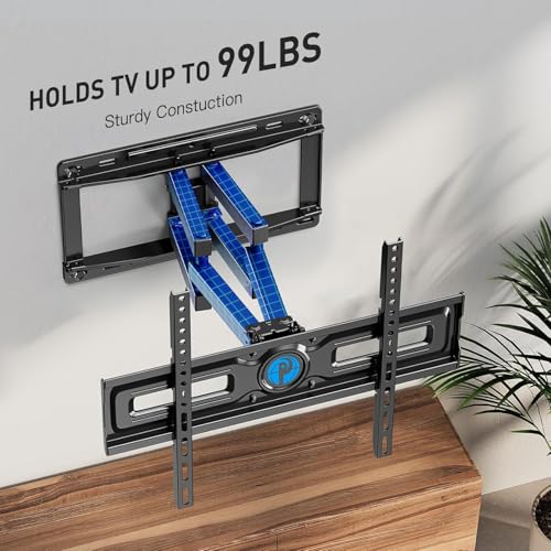 Pipishell Height Adjustable Full Motion TV Wall Mount for 26–65 inch TVs - style: Fits 26-65" TVs / Max 16" Wood Stud