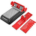 Chisel Sharpening Jig, Wood Honing Guide for Chisels and Planes Width 0.1" to 2.8" with Sharpening Angle Fixture, Angle Gauge from 10° to 45°(With 1 Sharpening Stone) - style: with 1 Sharpening Stone