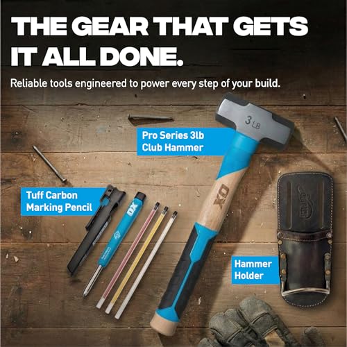 OX 3 lb Sledge Hammer - Mini Sledge with Hickory Handle - style: 3lb Club Hammer