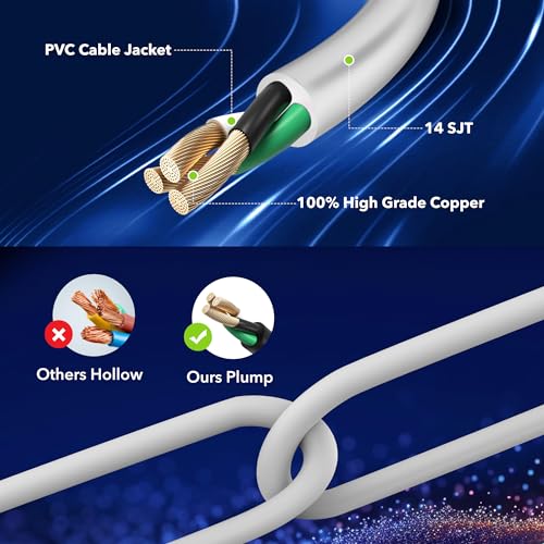 BN-LINK 6-Outlet Power Strip Surge Protector 1-Pack, 4-Foot Extension Cord, 600 Joules, Twist-to-Close Safety Covers, 90 Degree Flat Plug, Overload Protection, White - size: 6 Outlets（Safety Covers）