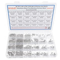 1080PCS M1-M2.5 304 SS Phillips Pan Head Tiny Machine Screws Nuts Kit | M1 M1.2 M1.4 M1.6 M2 M2.5 Stainless Steel Cross Drive Micro Screws Nuts for Precision Electronics, Instruments, DIY w/ Box - size: M1/M1.2/M1.4/M1.6/M2/M2.5