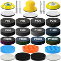 137Pcs 3 Inch Sanding Disc Polishing Kit, Headlight Restoration Kit - size: 3 Inch