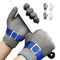 Schwer SlicePro ANSI A9 Cut Resistant Glove PR1707, Food Grade Stainless Steel Wire Metal Gloves, Cutting Gloves for Kitchen, Meat Cutting, Oyster Shucking, Fish Fillet, （M, 2 PCS） - size: Medium (Pack of 2), style: 2.0 Steel Wire+hppe