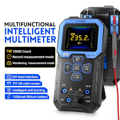FNIRSI DMT-99 Digital Multimeter 9999 Counts TRMS, Rechargeable Volt Meter