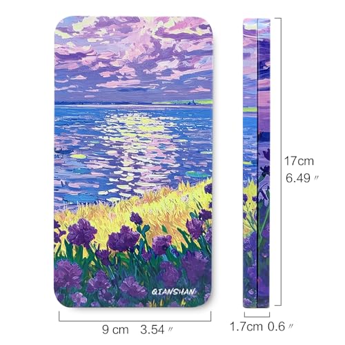 qianshan 40Pcs Empty Half Pans Watercolor Tin Palette with Magnetic Stripe - color: Sea Bloom