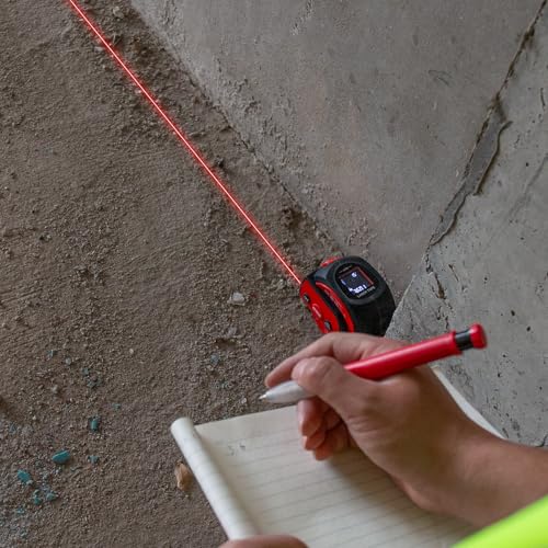 HAUTMEC 3-in-1 Laser Tape Measure, 197ft Digital Tape Measure & 16ft Measuring Tape with Fractions, Laser Measure with Level, Rechargeable Electronic Tape Measure for Construction Contractor