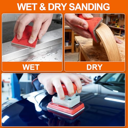 28 Pcs 1200-1500 Grit Sanding Sponge Soft Foam Hand Sanding Blocks - style: 1200-1500 Grit 28PCS