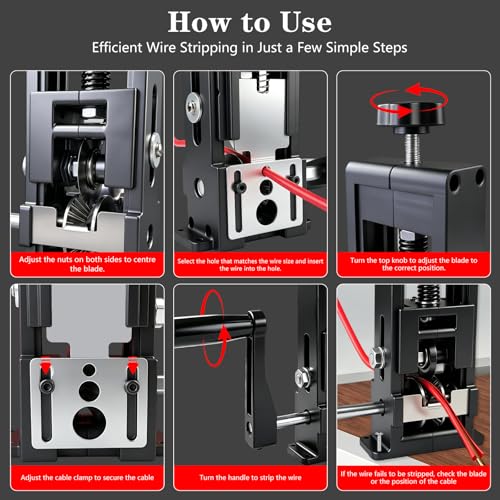 Wire Stripper Machine for 0.06"-1"(1.5-25 mm)