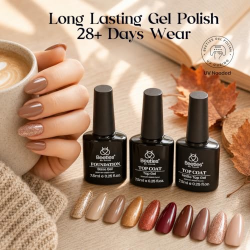 Beetles Fall Gel Nail Polish Set, 20 Colors Warm Mist Gel Polish - color: 0-0 Warm Mist