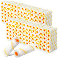 Leumoi 500 Pcs 4 Inch Paint Roller Mini Rollers Covers 1/2" Nap Microfiber Roll Covers Bulk, Small Home Repair Tools Refills House Painting Supplies Household for DIY(Yellow) - color: Yellow