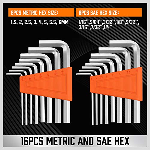 124-Piece Magnetic Screwdriver Set with Plastic Racking, Precision Screwdrivers, Magnetizer, Demagnetizer, Allen Keys, Nut Drivers, Ratchet Handles, Sockets & More - DIY Tools for Men, Tools Gift - color: 124 Pcs Master + Storage Rack