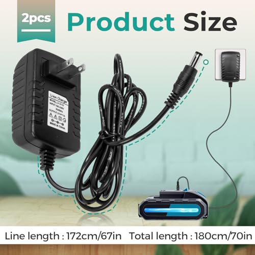 2 Pcs 21V Charger Compatible with Saker Mini Chainsaw Battery SK1804D