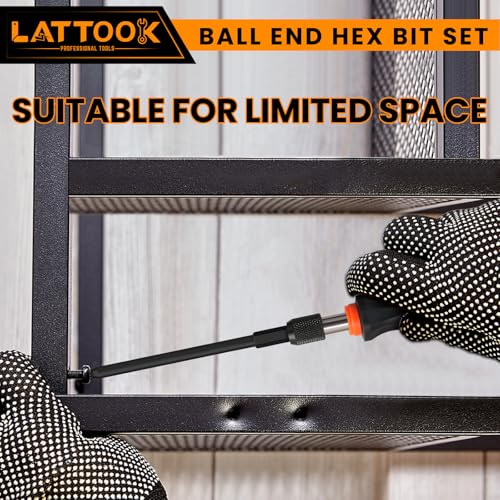 Metric Ball End Hex Bit Set with Quick Change Bit Driver - style: 12PCS Ball Hex Bits+Bit Driver