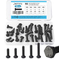 M8 x 20mm 25mm 30mm 35mm 40mm Hex Bolts, Hexagon Head Screw, 8.8 Grade Alloy Steel, Black Oxide Finish, Metric Full Machine Thread, Assortment Kit 30PCS - size: M8x20-40mm(30PCS)