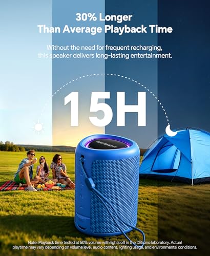 Portable Bluetooth Speaker Beach Essentials: IPX5 Waterproof for Outdoor - color: Blue