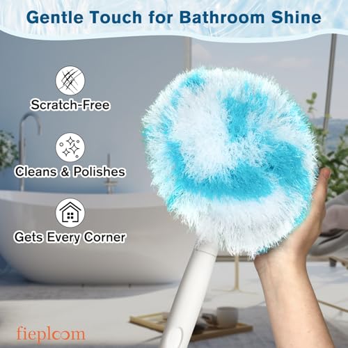 Non-Scratch Tub Tile Scrubber Brush, 48" Long Handle (1-Pack)