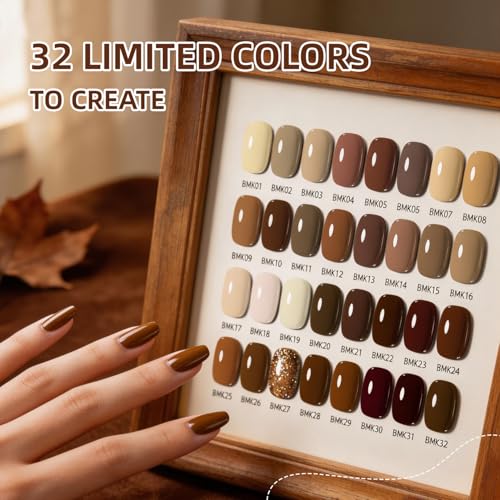 JODSONE 36Pcs Full-Color Gel Nail Polish Kit with U V Light 32 Colors - color: KIT-18