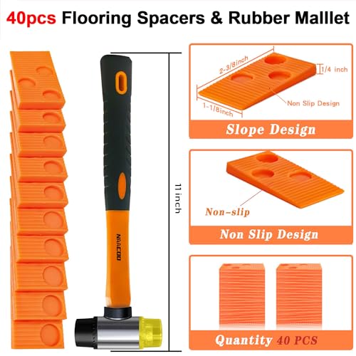 NAACOO Laminate Flooring Tools,5in1 Heavy Floor Install Kit for Vinyl Plank - style: 5 in 1 Flooring Tools