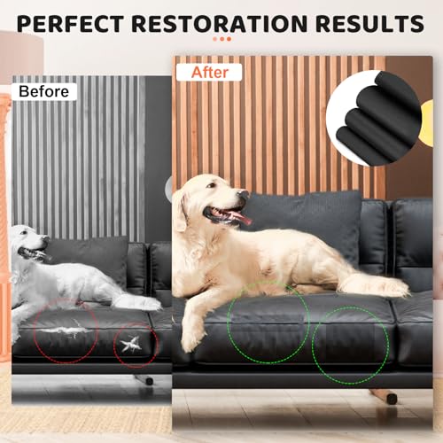 Leather Repair Patch Tape, Self Adhesive Vinyl Kit for Furniture 4x63in