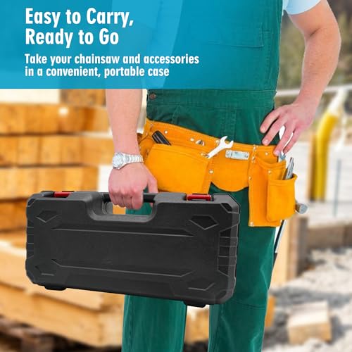 Mini Chainsaw Cordless 6 Inch Electric Chainsaw pruning saw Battery Powered Handheld Portable Chain Saw With 2 Batteries/Automatic Oiler for Tree Trimming Wood Cutting Pruning Garden - size: 6 inch(White)