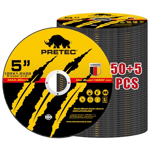 55 Pack Cut Off Wheels 5 Inch, Metal Cutting Wheel for Angle Grinder - size: 5 INCH