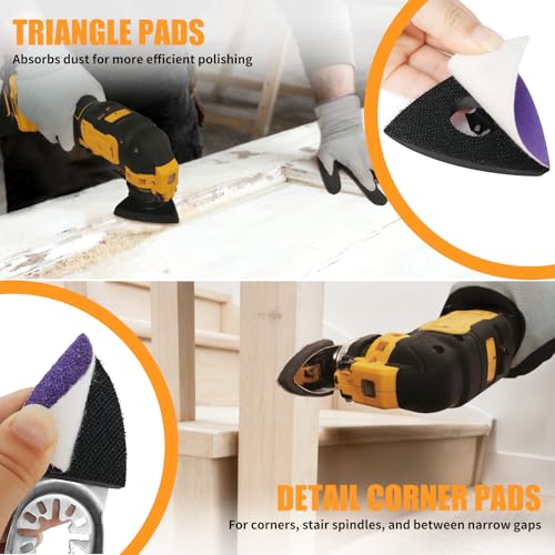 AMZWEI Upgraded 266CS Zirconia Oscillating Tool Sanding Kit - size: 266PCS