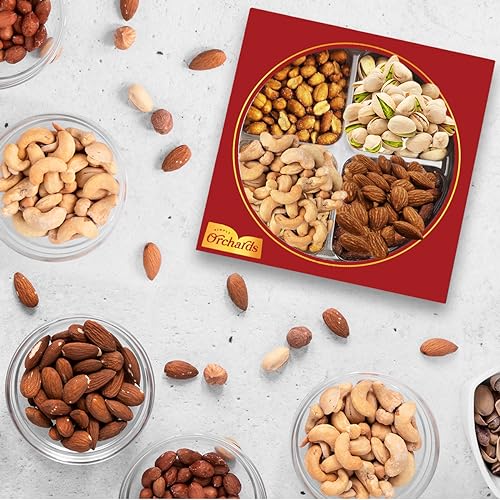 Nuts gift Basket of Cravings Gourmet Nuts Collection, Mixed Nut Gift Box - style: Small Platter