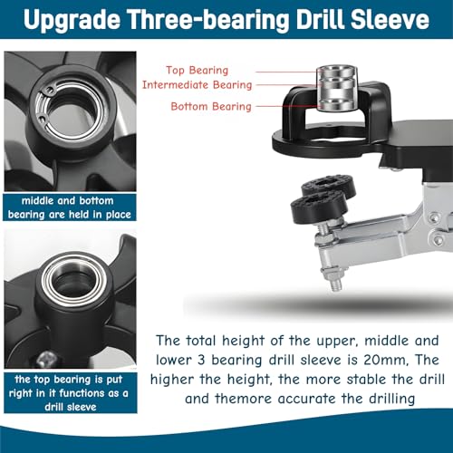 35 mm Concealed Hinge Jig with Quick Clamp, Adjustable Edge Distance