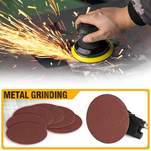 Autolock 5 Inches Air Random Orbital Sander, Pneumatic Palm Sander 1pcs - size: 5 Inch