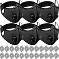 Threlaco 6 Pcs Dust Mask Reusable Respirator Mask - color: Black