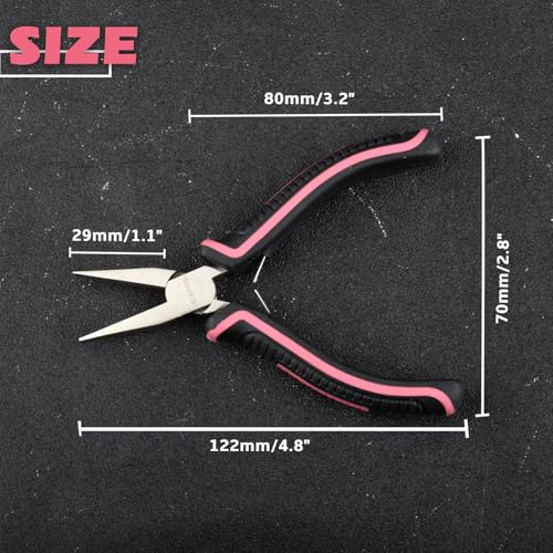 5-Inch Mini Flat Nose Pliers Smooth Jaws Duck Billed Pliers - style: Flat Nose Pliers