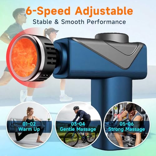 Massage Gun with Heat, Powerful Warming Massage, Home & Travel,