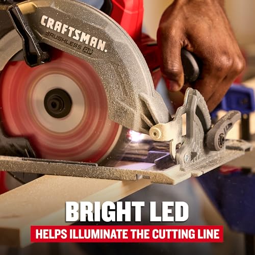 CRAFTSMAN V20 RP Cordless Circular Saw, 7-1/4 inch, Bare Tool Only (CMCS551B)