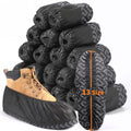 Shoe Covers Disposable, Extra Large 200 Pack, Non-Slip Indoor - color: Black 200 Pcs (Xl)