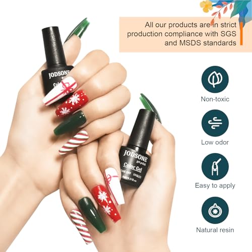 JODSONE 32 Colors Nail Polish Set With U V Light Manicure Nail Tools Nail Art Manicure Salon DIY at Home - color: KIT-02