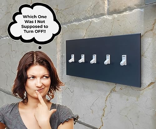 Residential (10 Pack, White) | No Tools Required | Easy to Install and Remove | Child Proof Light Switch Cover Guard - color: White, size: 10 Pack